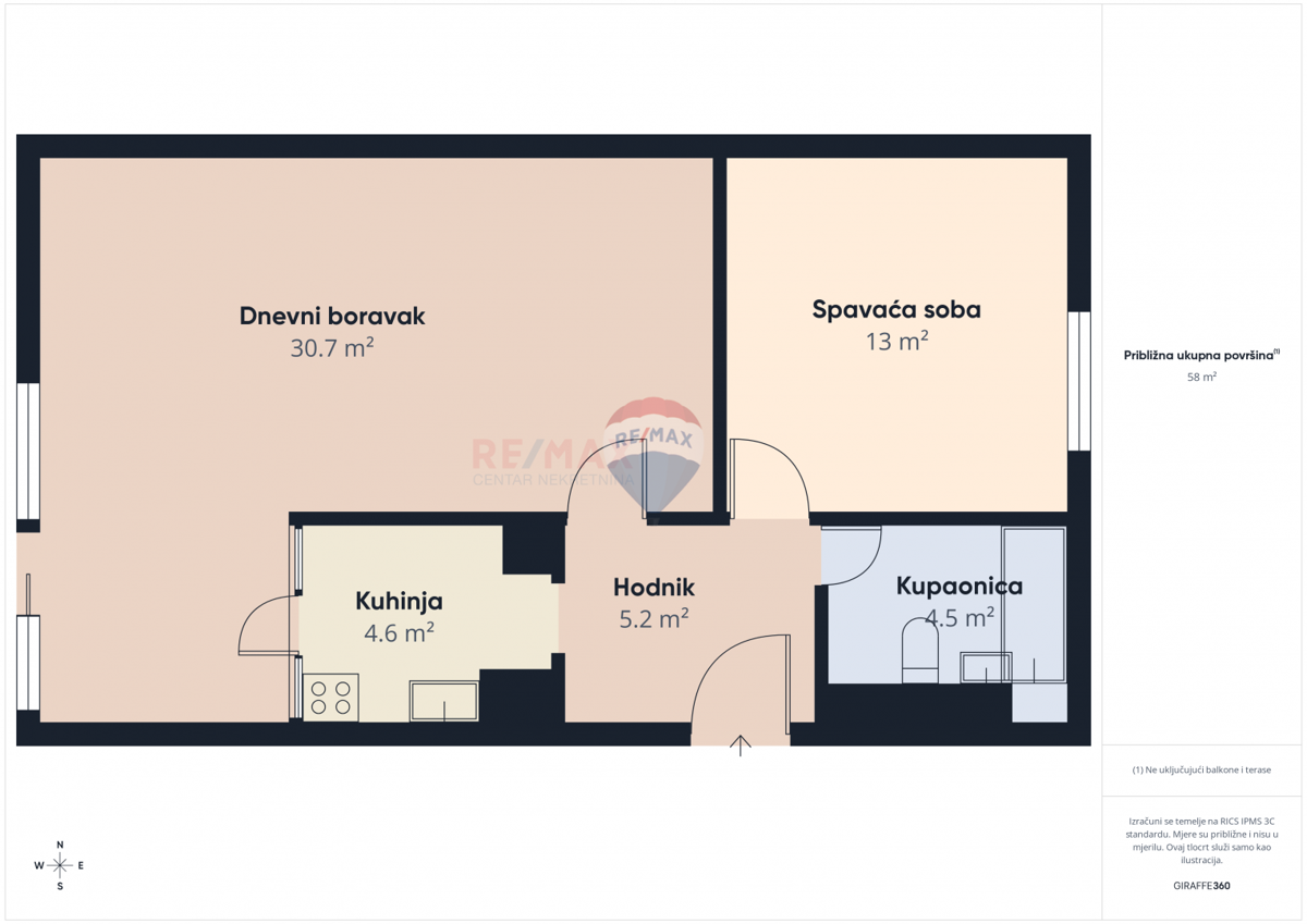 Appartamento Sesvete, 62m2