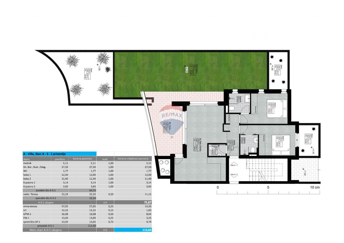 Appartamento Lovran, 86,99m2