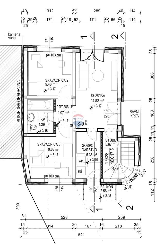 Casa Kustošija, Črnomerec, 137,84m2