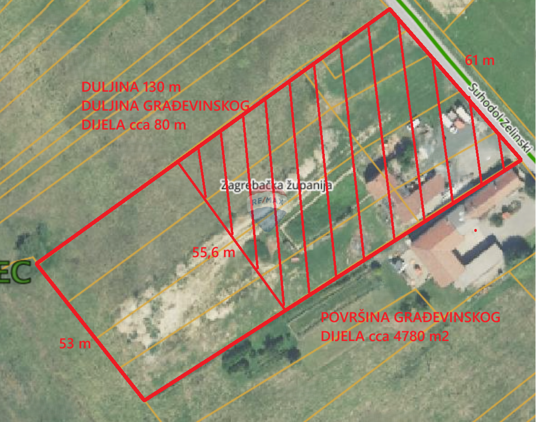 Terreno edificabile Suhodol Zelinski, Sveti Ivan Zelina, 7.787m2