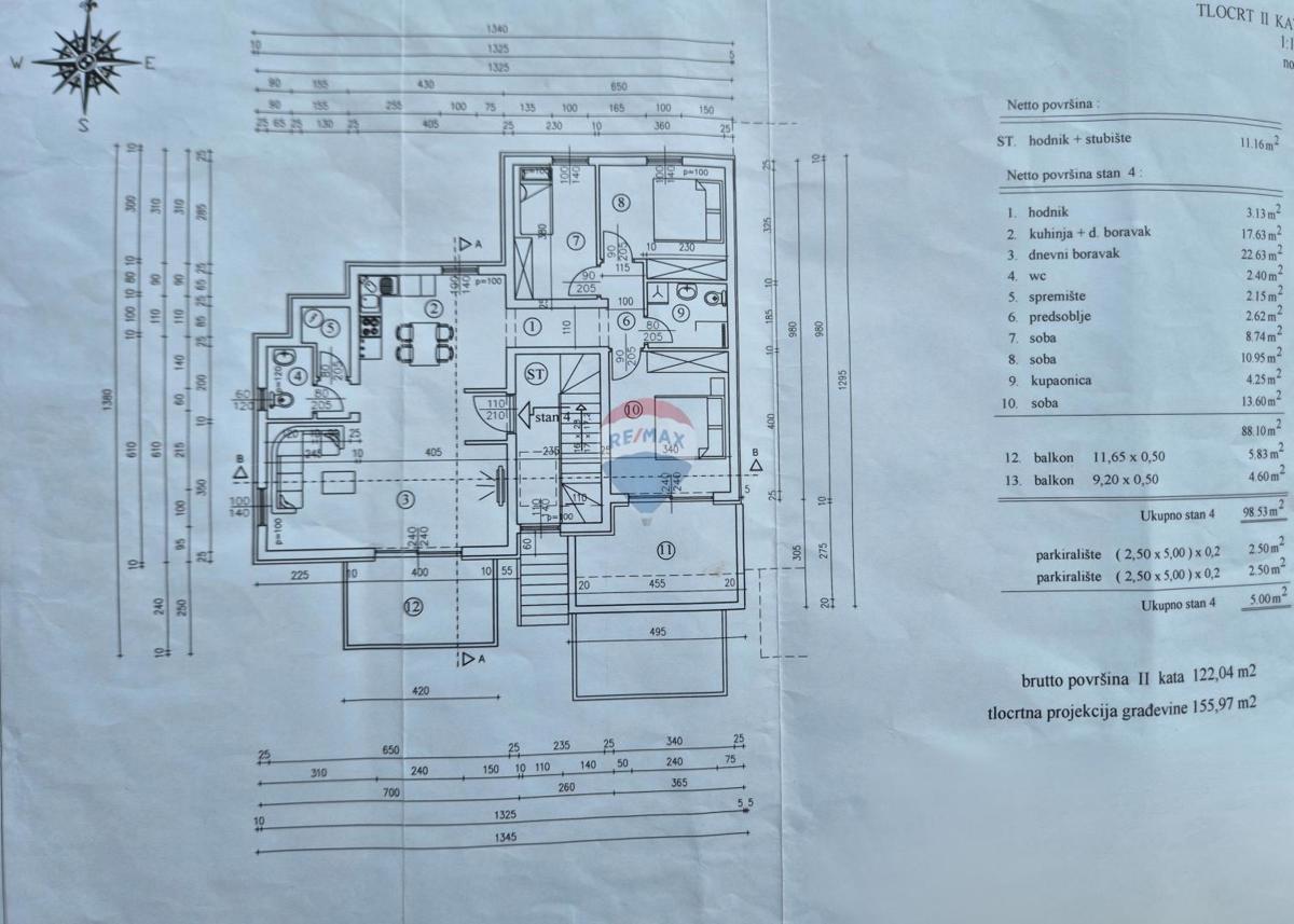 Appartamento Podmurvice, Rijeka, 103,53m2
