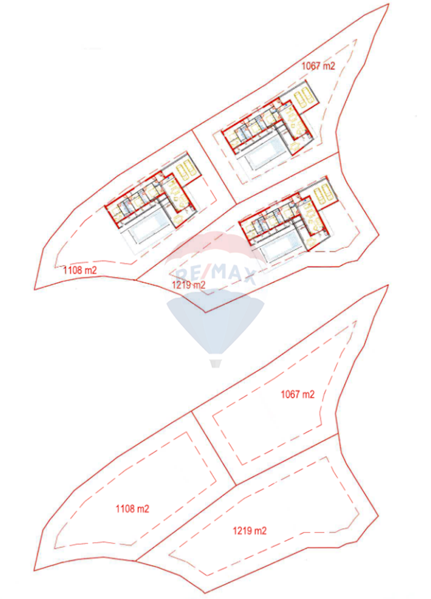 Terreno edificabile Zabrežani, Pazin - Okolica, 1.108m2