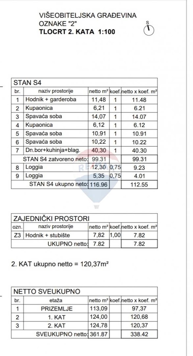 Appartamento Valdebek, Pula, 125,25m2