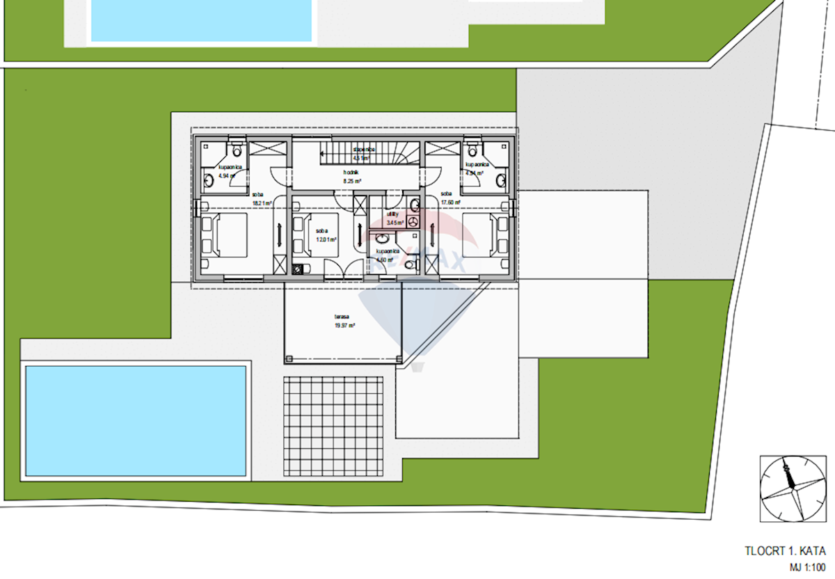 Terreno edificabile Sošići, Kanfanar, 1.404m2