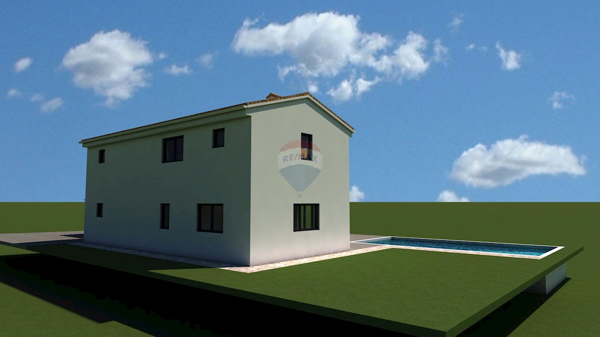 Terreno edificabile Sošići, Kanfanar, 1.404m2