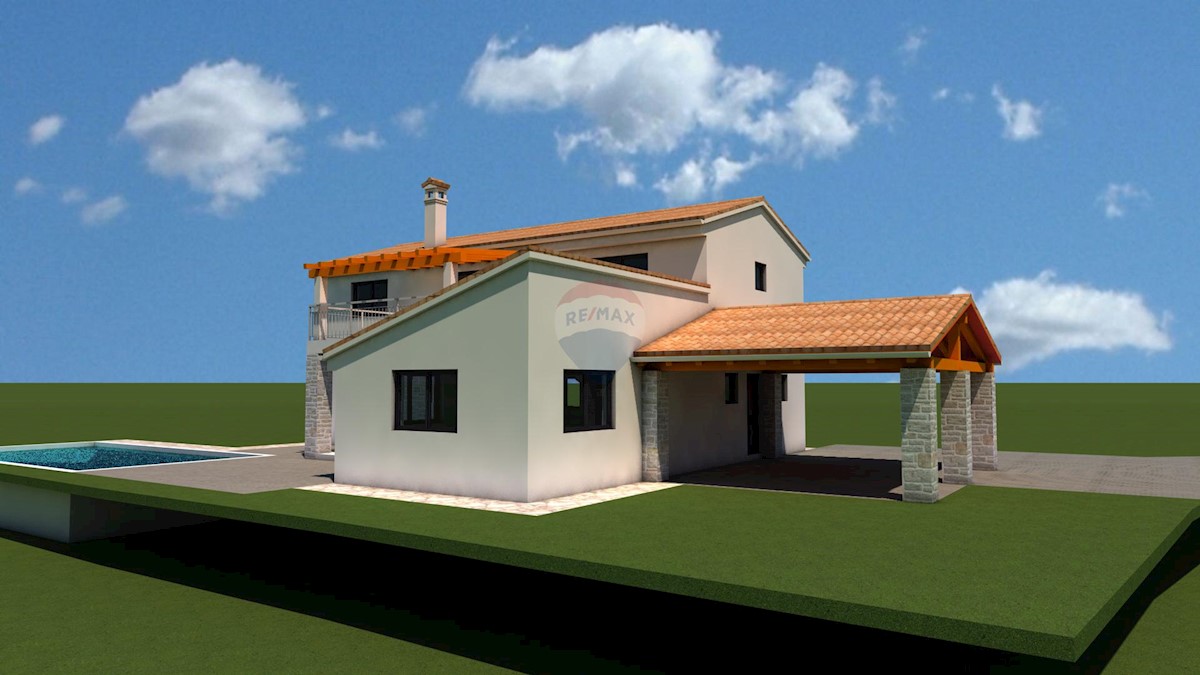 Terreno edificabile Sošići, Kanfanar, 1.404m2