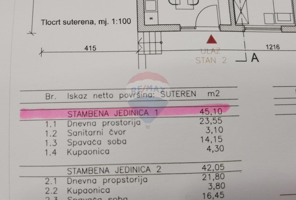 Appartamento Fažana, 45m2