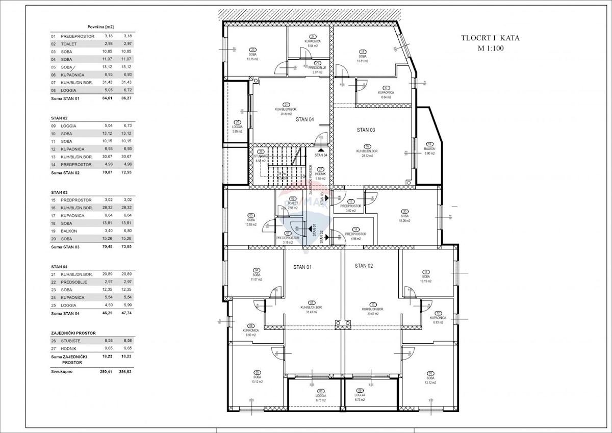 Appartamento Rešetari, Kastav, 73,85m2