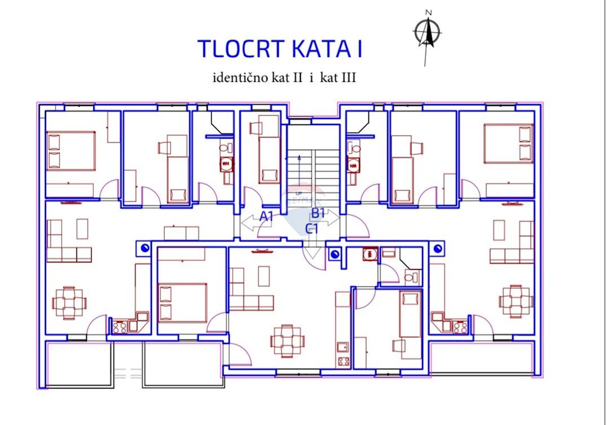 Appartamento Monvidal, Pula, 59,50m2