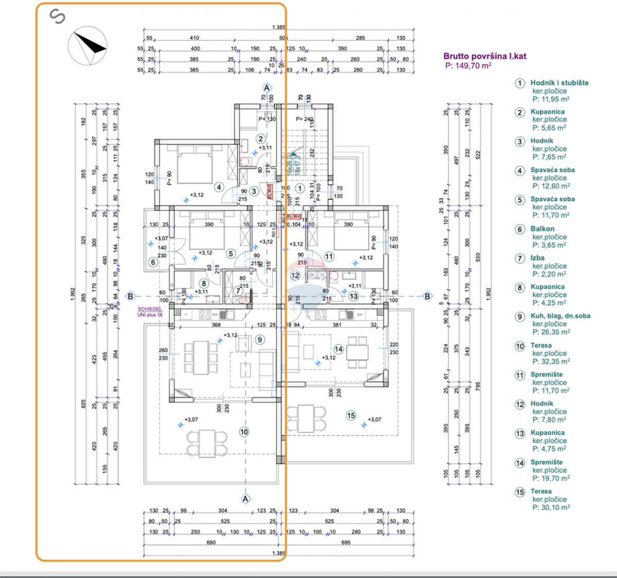 Appartamento Barbat na Rabu, Rab, 88m2