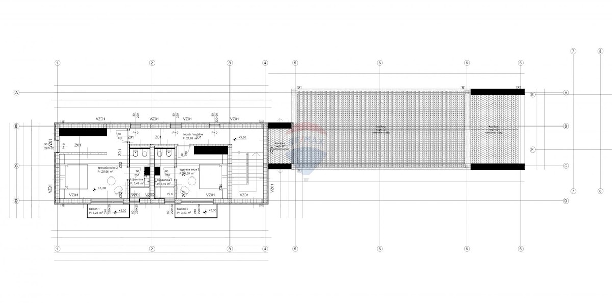 ISTRIA, ST. LOVREČ - Construction land 1313 m2 with project 