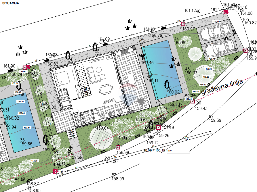 Terreno edificabile Šorići, Kanfanar, 800m2