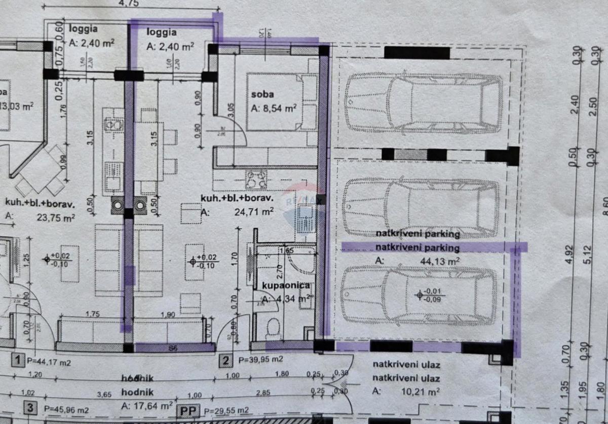 Appartamento Kaštanjer, Pula, 39,95m2