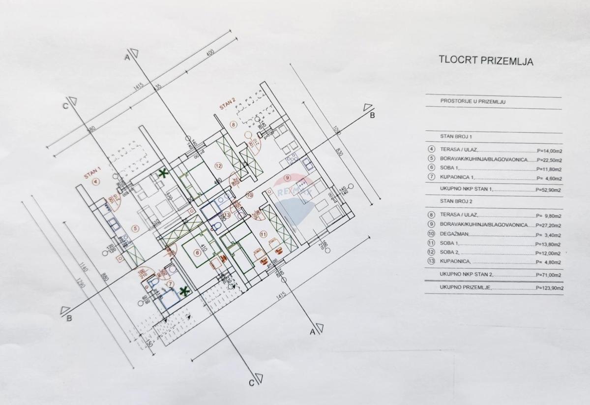 Appartamento Žegoti, Kastav, 72,88m2