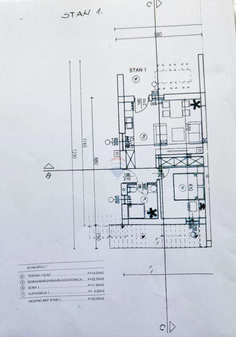 Appartamento Žegoti, Kastav, 72,88m2