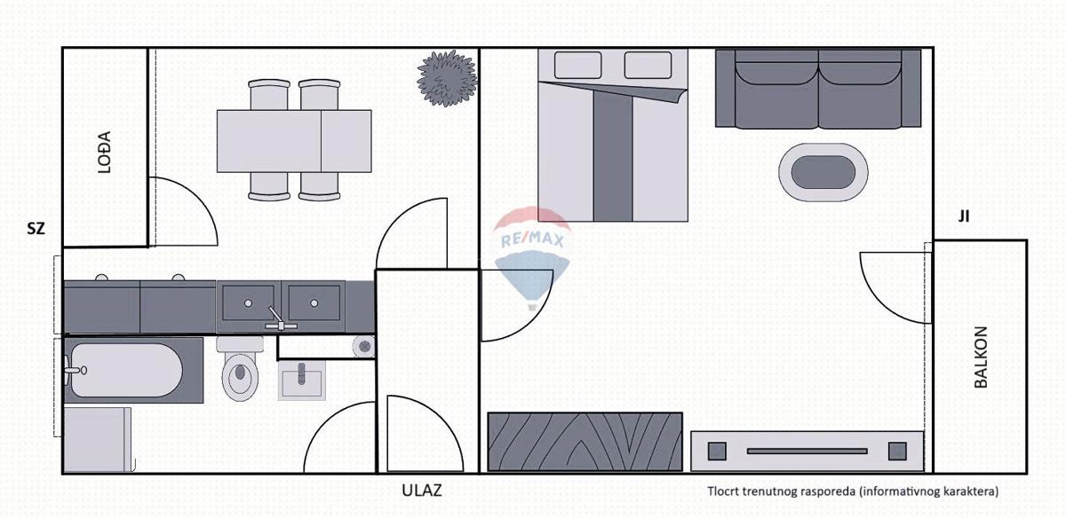 Appartamento Maksimir, 43m2
