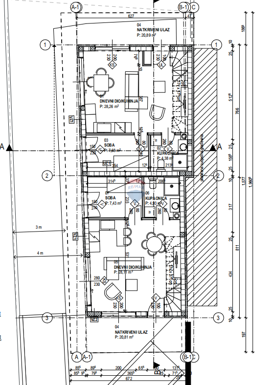 Krk, Linardići – Casa indipendente con progetto di ricostruzione