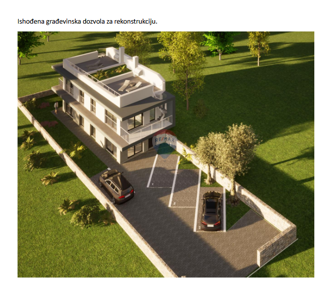 Krk, Linardići – Casa indipendente con progetto di ricostruzione