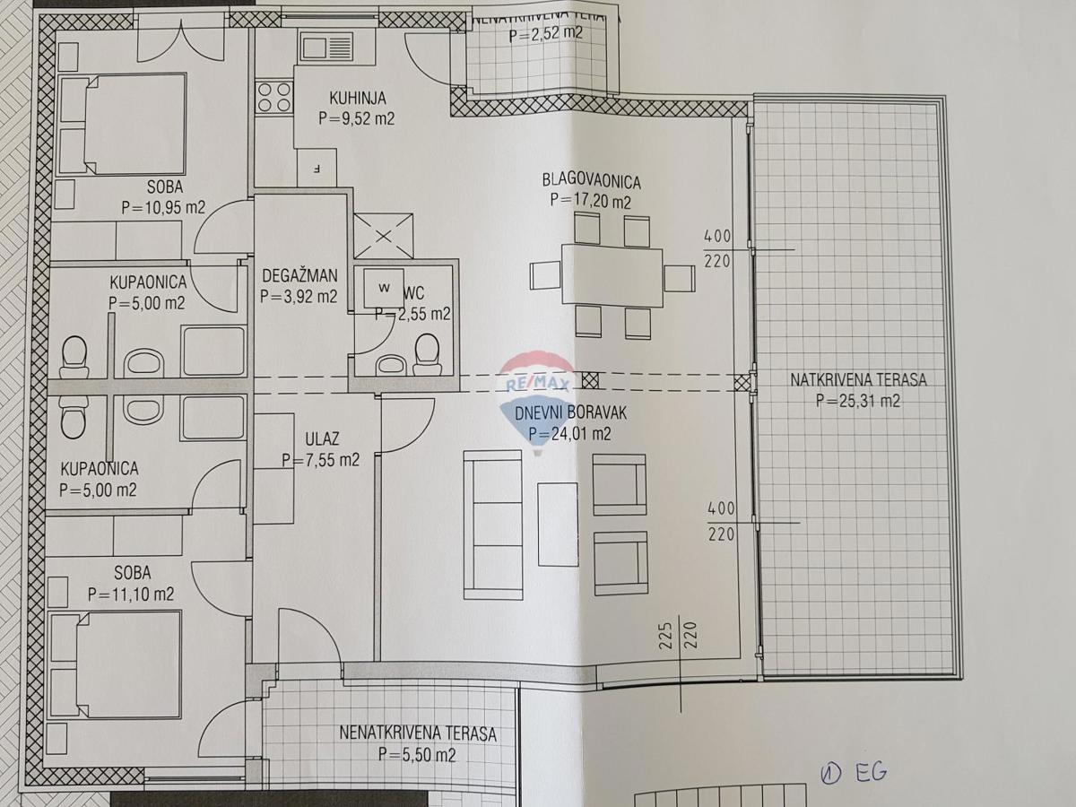 Appartamento Liganj, Lovran, 115m2