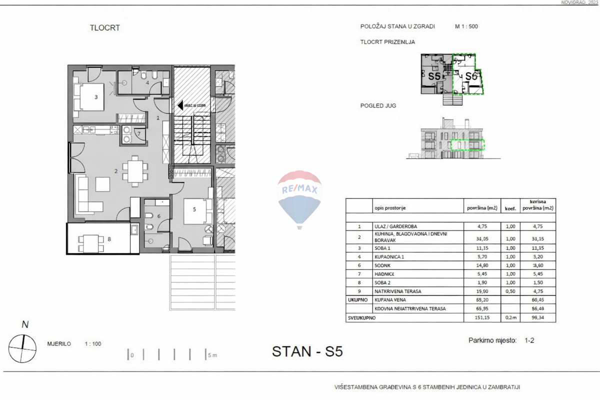 Umago, Zambrattia – Appartamento moderno – Vista mare – Nuova costruzione