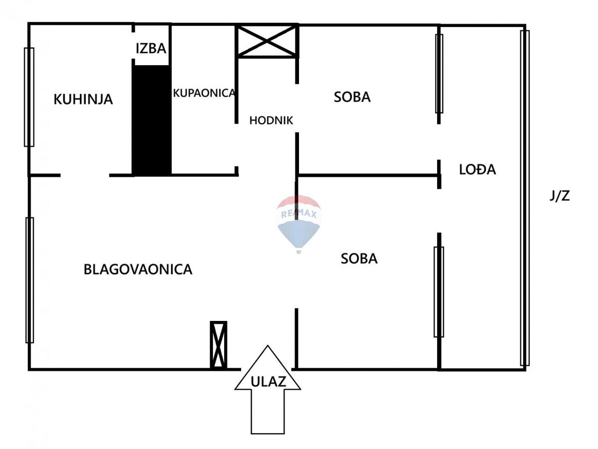 Appartamento Studentski grad, Gornja Dubrava, 60,59m2