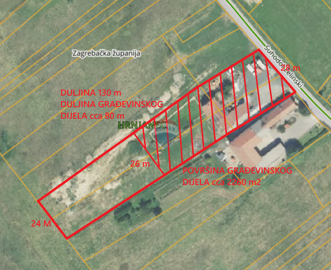 Terreno edificabile Suhodol Zelinski, Sveti Ivan Zelina, 3.647m2