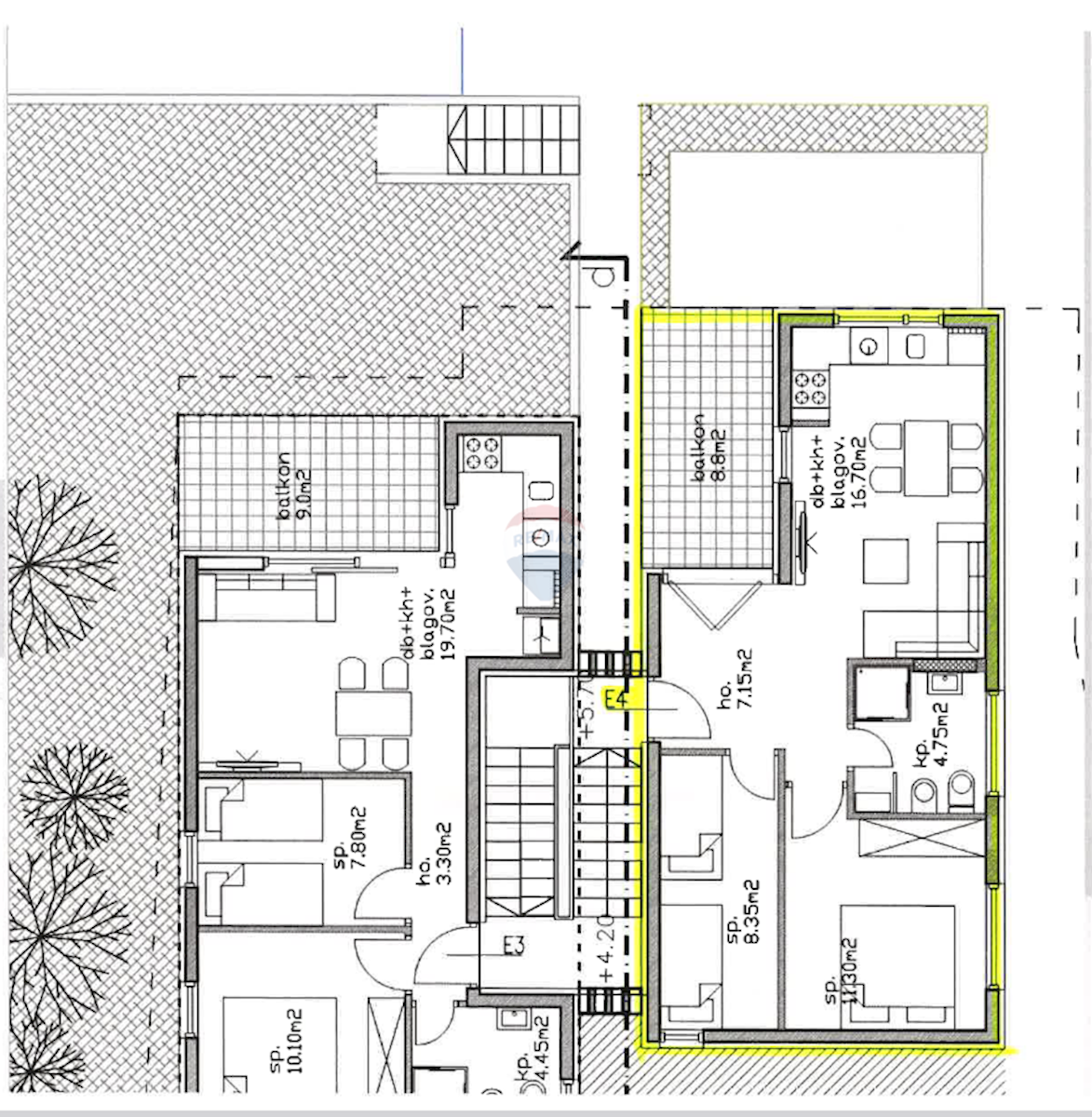 Appartamento Umag, 65,54m2