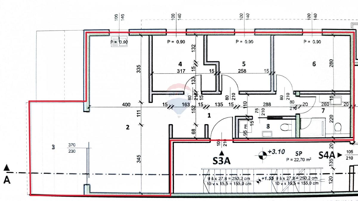 Appartamento Umag, 87,40m2