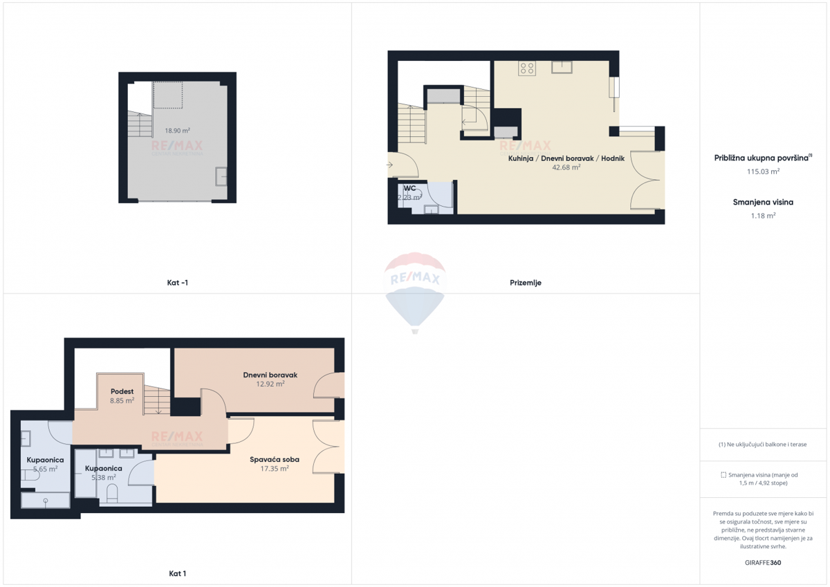 Appartamento Donji grad, Donji Grad, 130m2