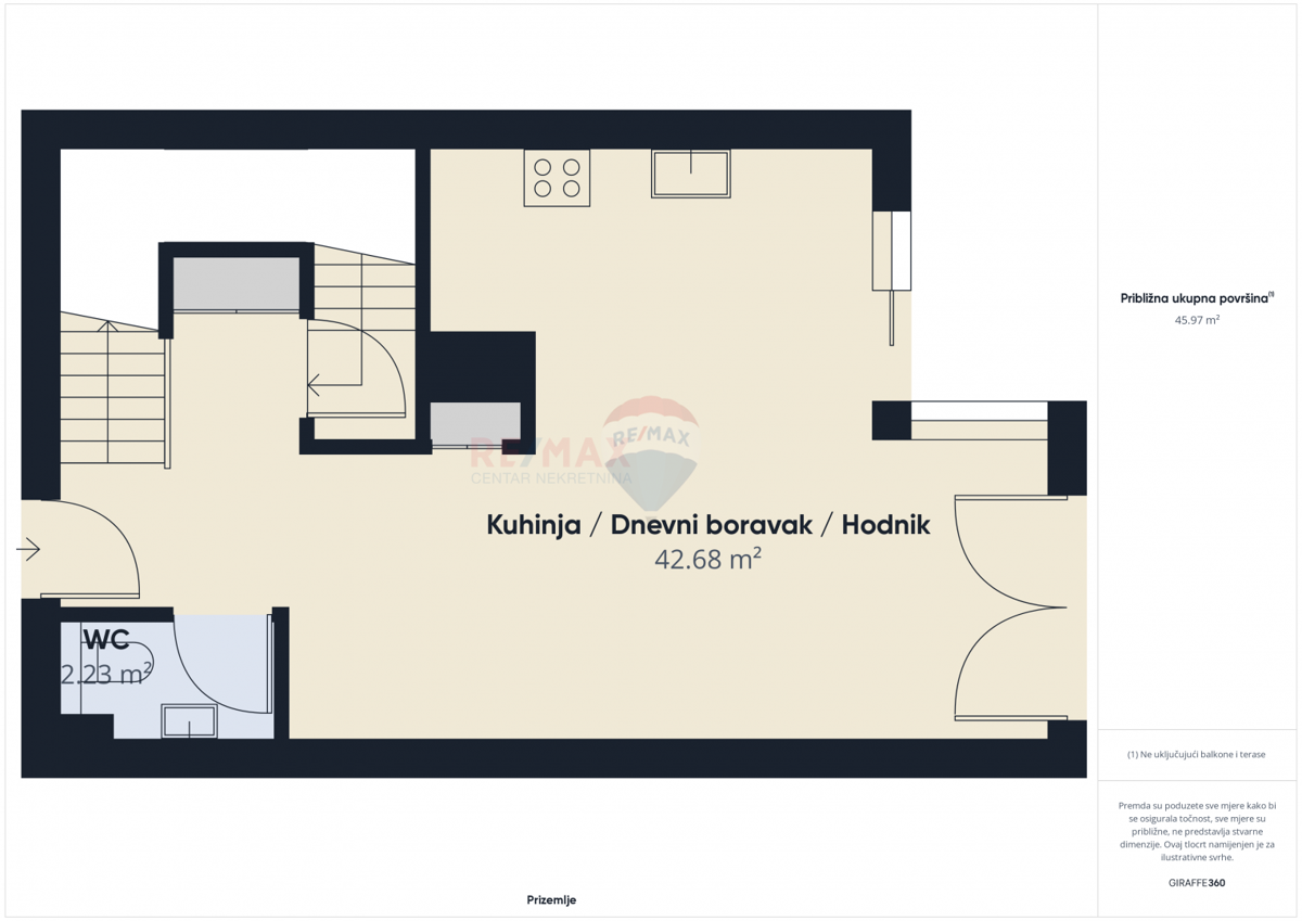 Appartamento Donji grad, Donji Grad, 130m2