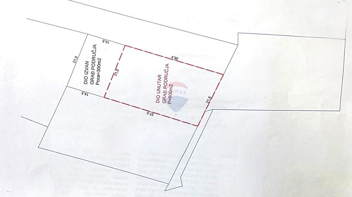 Terreno edificabile Materada, Umag, 1.109m2