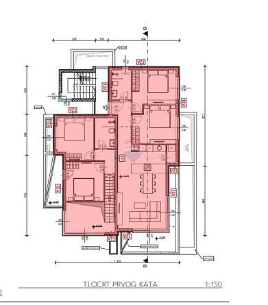 Appartamento Njivice, Omišalj, 112m2
