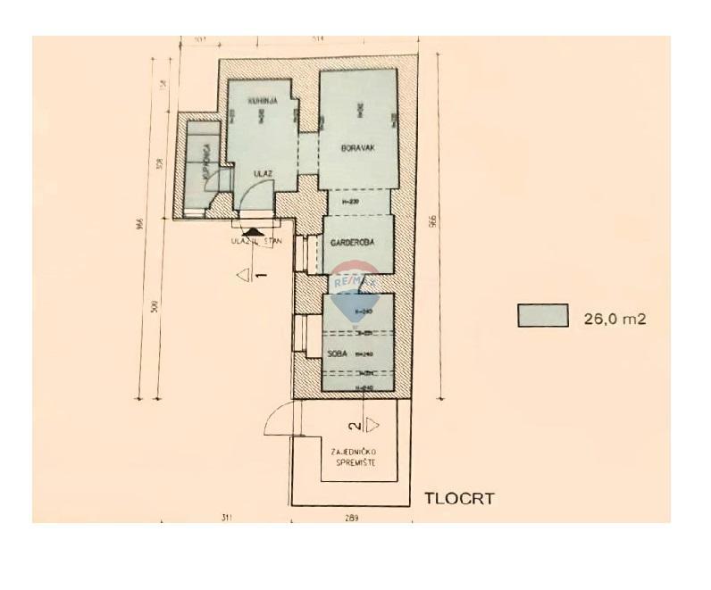 Appartamento Donji grad, Donji Grad, 26m2