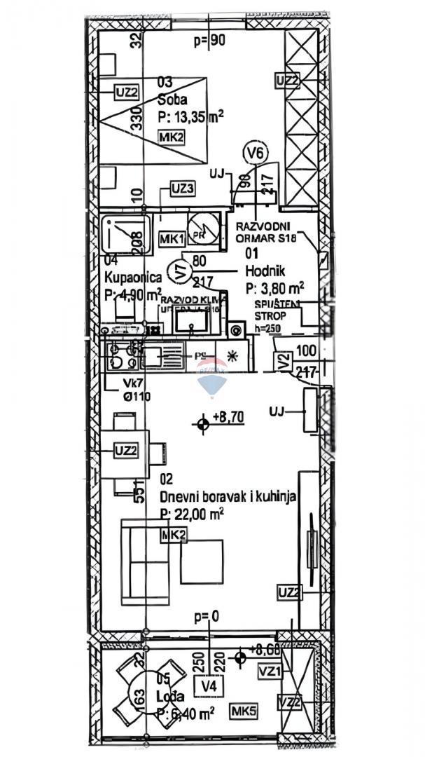 Appartamento Dražice, Jelenje, 50,45m2