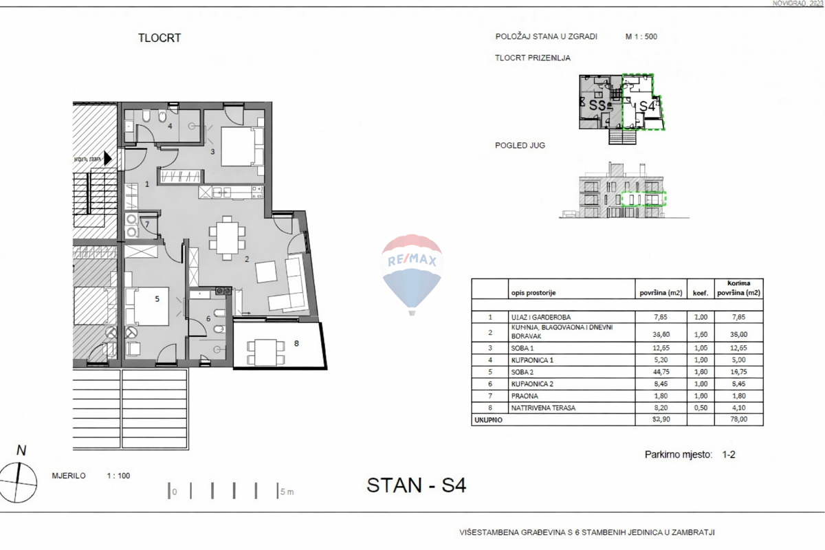Umago, Zambrattia – Appartamento moderno – Vista mare – Nuova costruzione