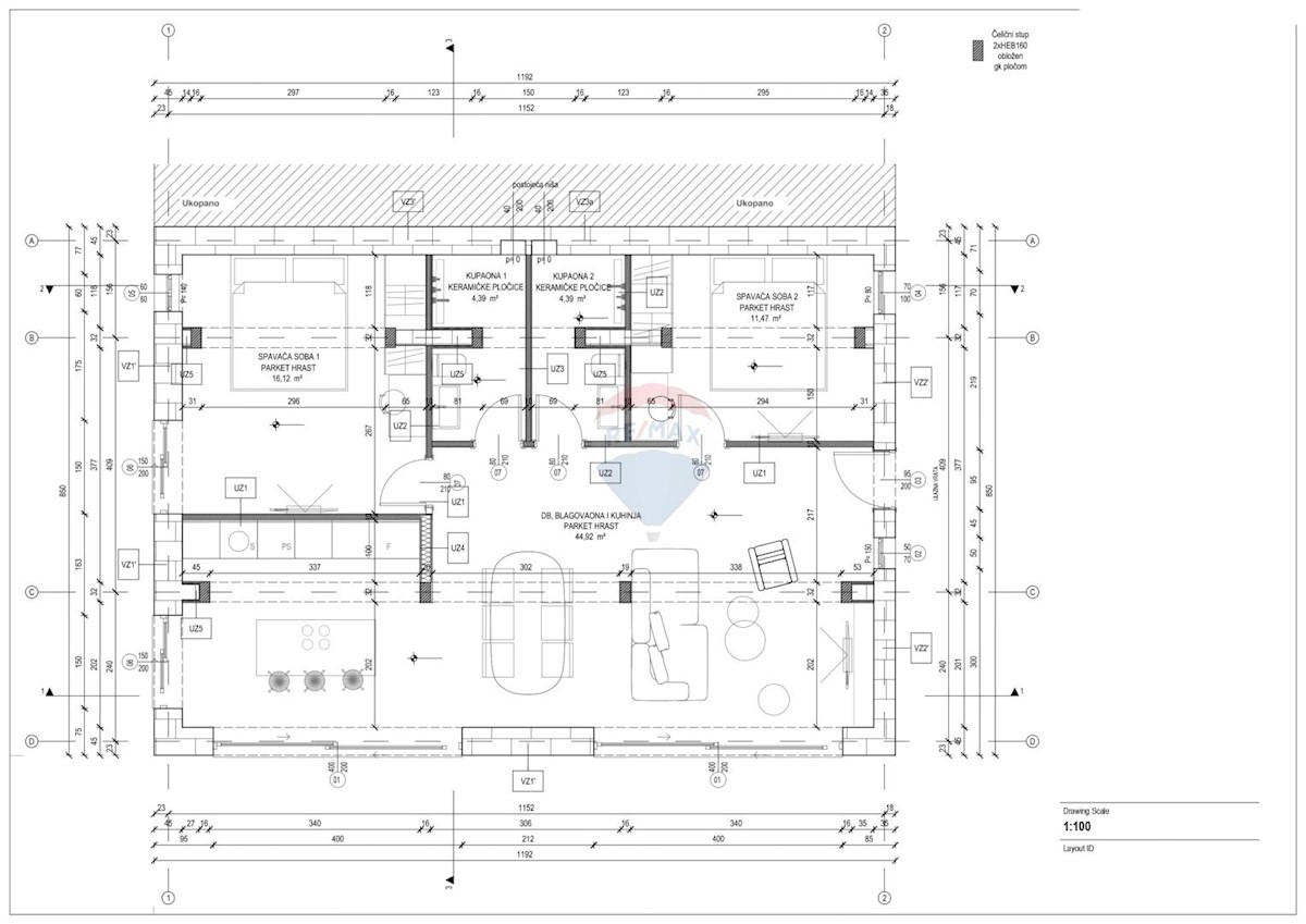 Appartamento Volosko, Opatija, 81,29m2