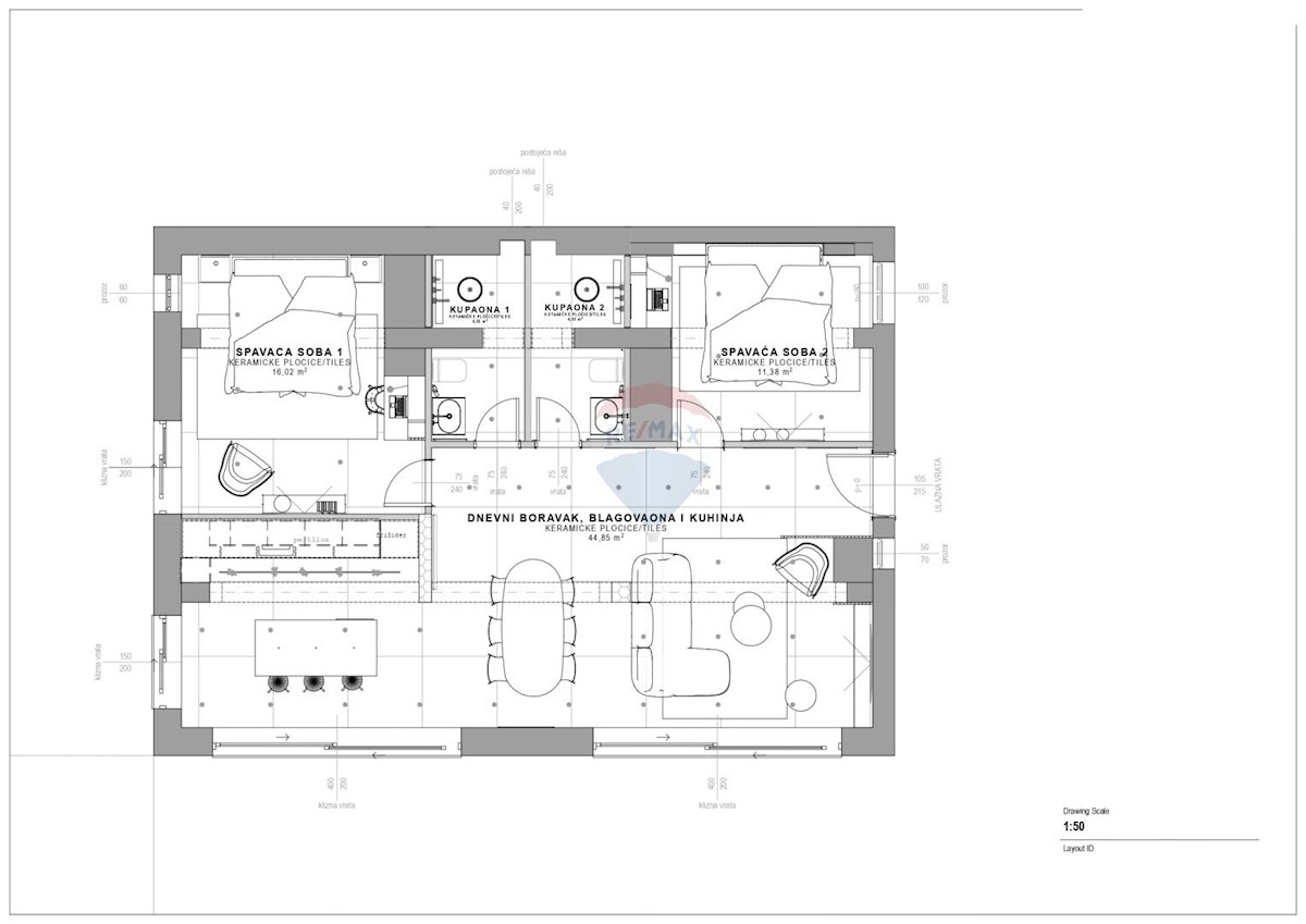 Appartamento Volosko, Opatija, 81,29m2