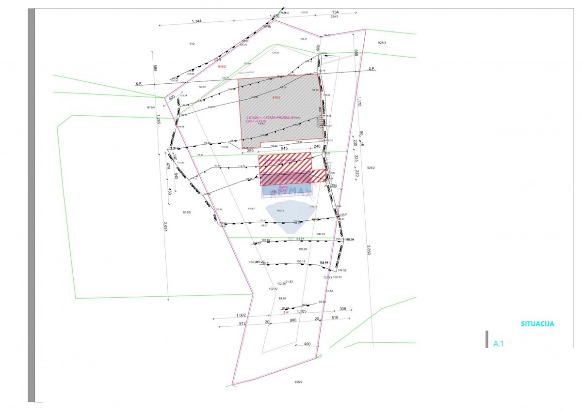 Terreno edificabile Ičići, Opatija - Okolica, 1.368m2