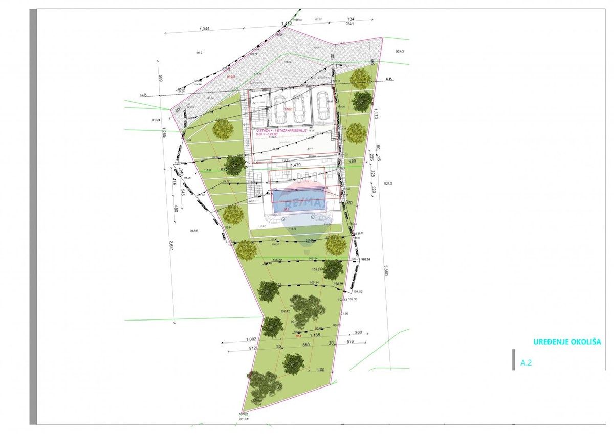 Terreno edificabile Ičići, Opatija - Okolica, 1.368m2