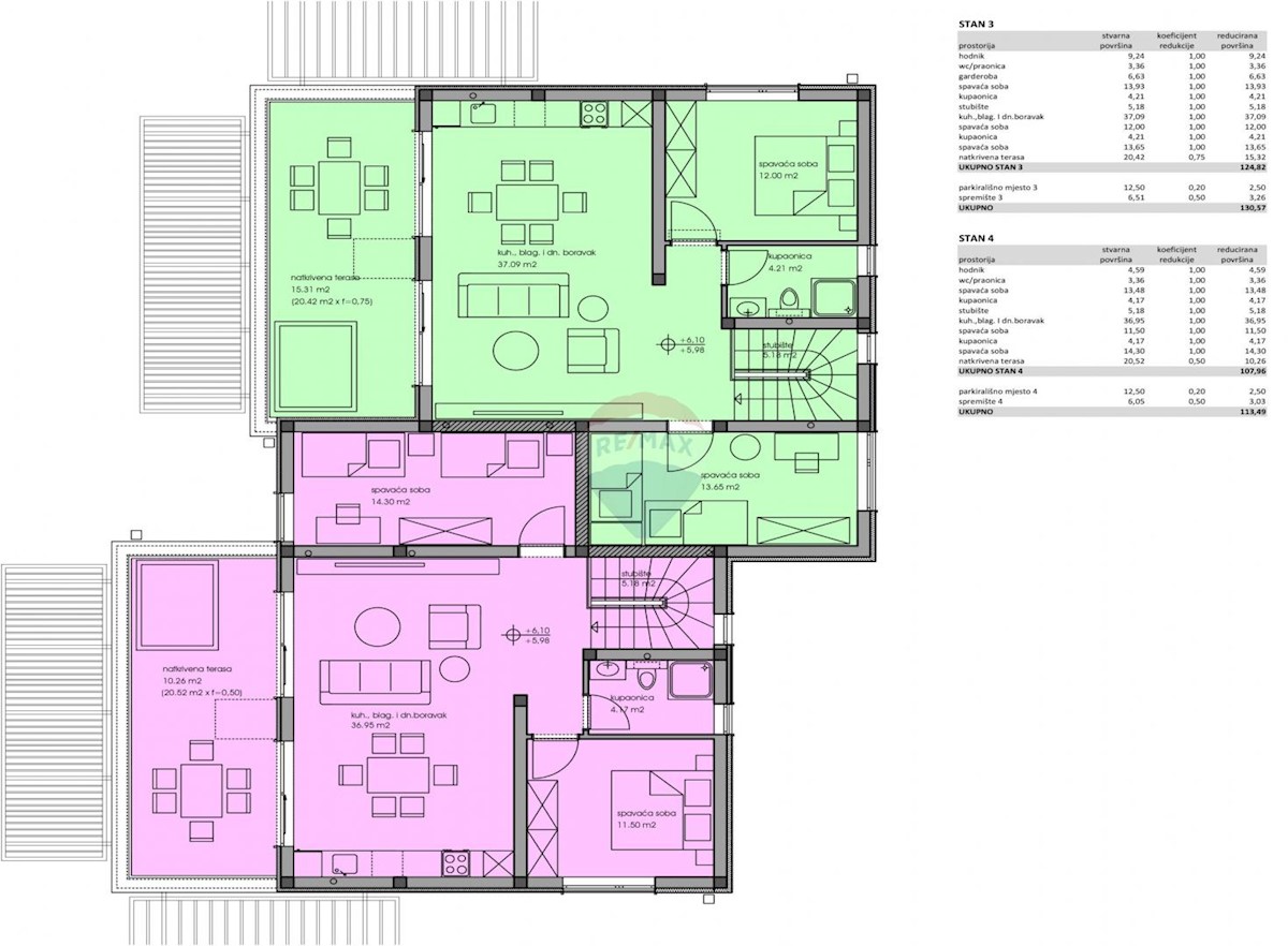 Appartamento Frata, Poreč, 130,57m2