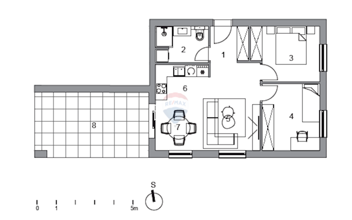 Appartamento Jačkovina, Podsused - Vrapče, 63,89m2