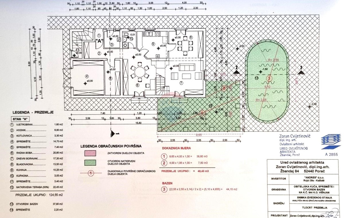 Istria, Visignano, casa con piscina + terreno edificabile