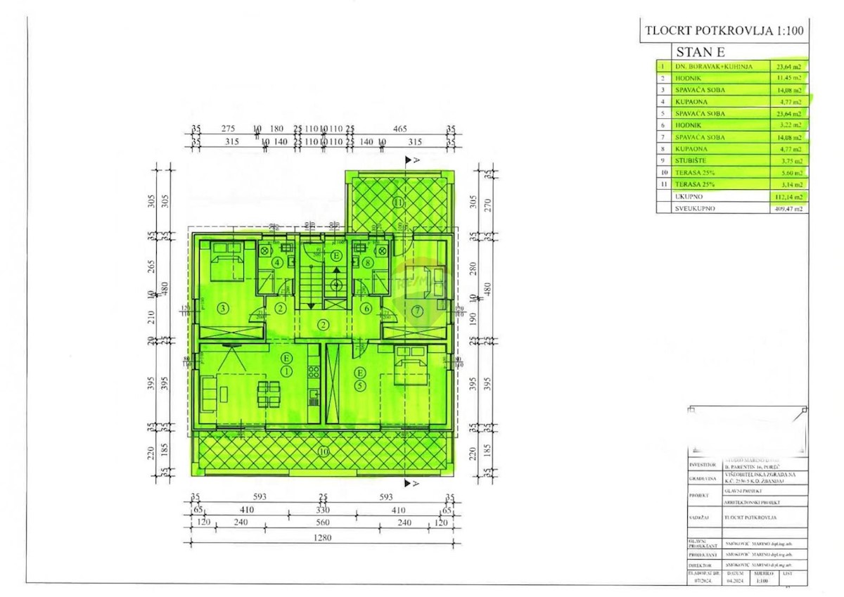 Appartamento Žbandaj, Poreč, 158,68m2