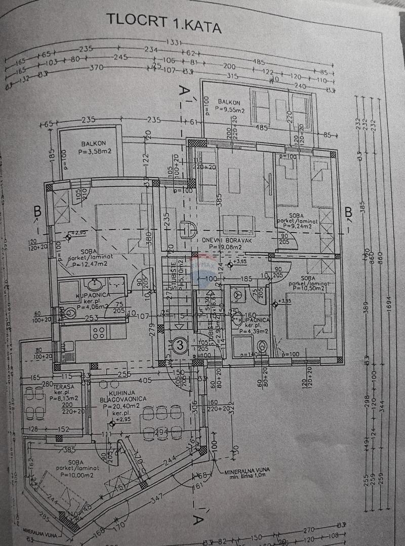 Appartamento Premantura, Medulin, 109m2