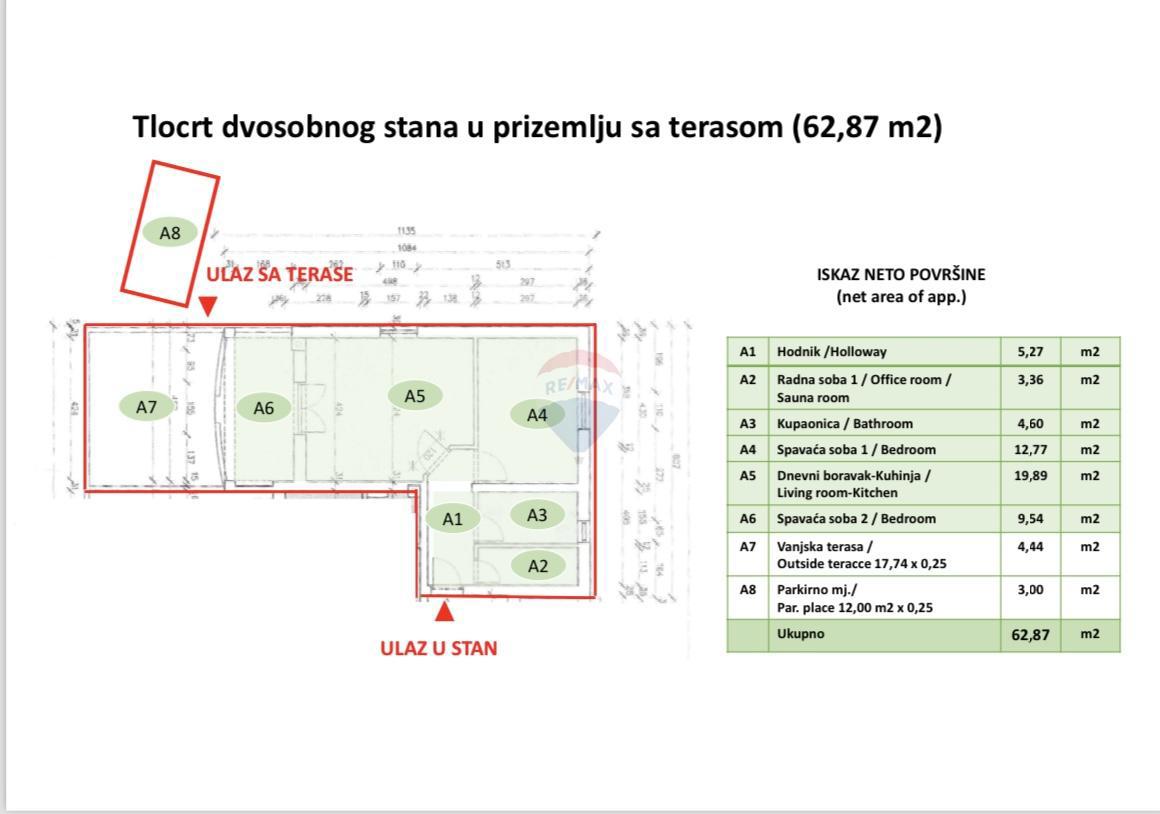 Appartamento Veli vrh, Pula, 61,10m2