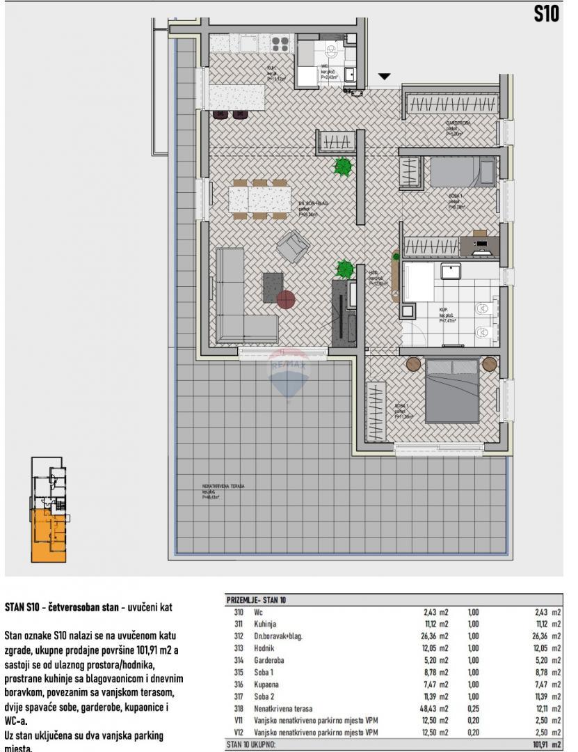 Appartamento Brezje, Sveta Nedelja, 101,91m2