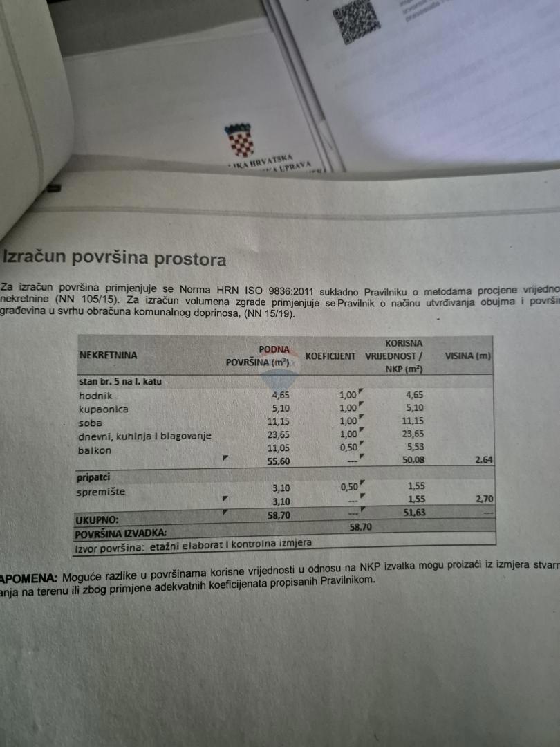 Appartamento Rešetari, Kastav, 58,70m2