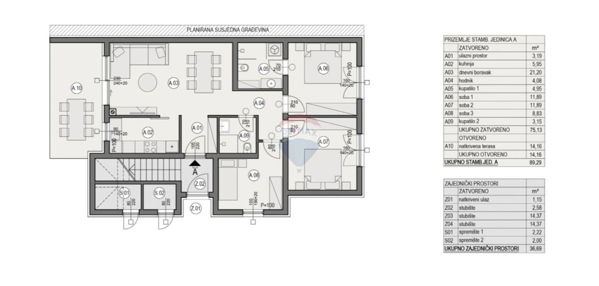 Appartamento Dolinka, Pula, 89,29m2
