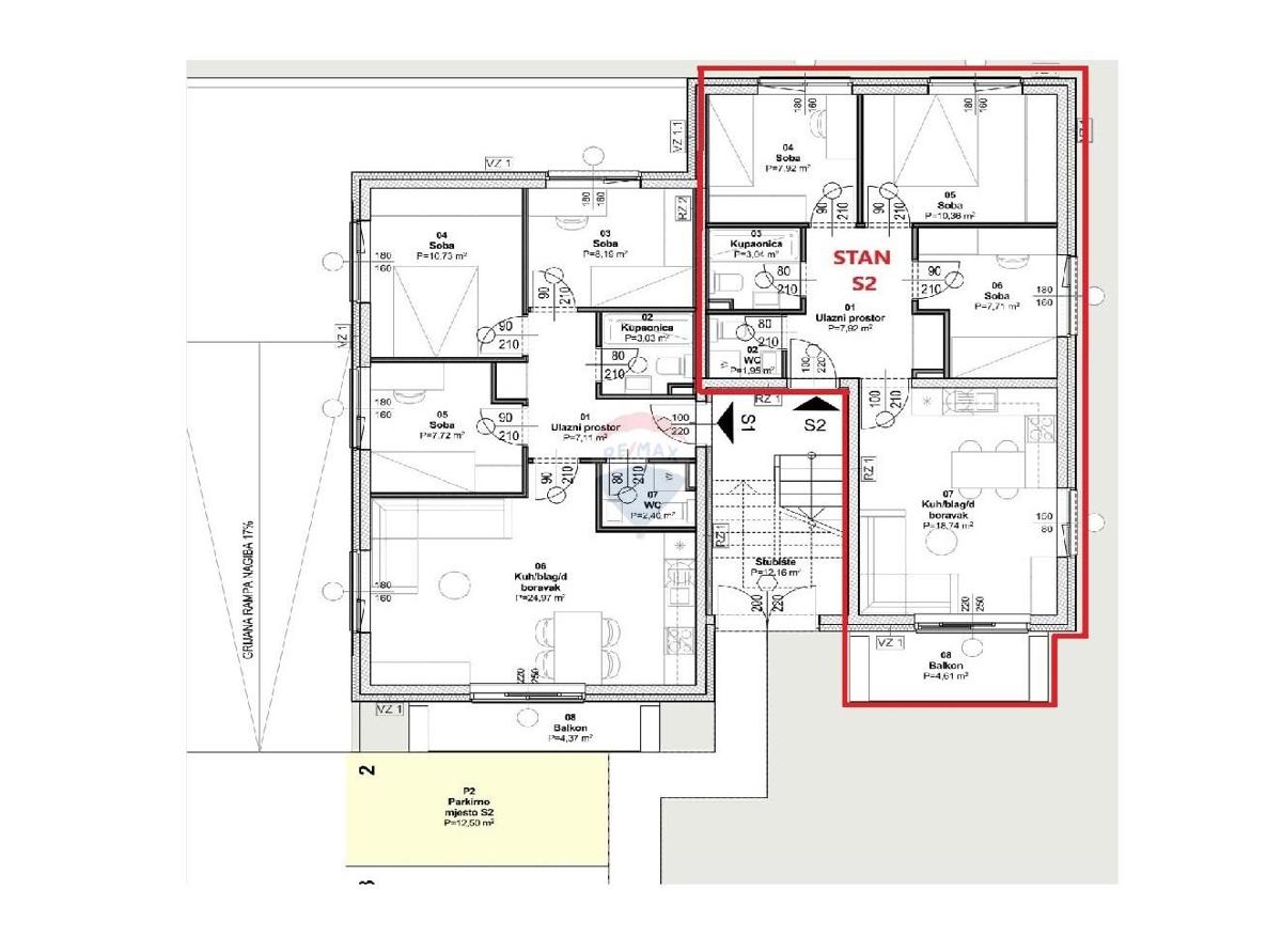 Appartamento Oporovec, Gornja Dubrava, 92m2