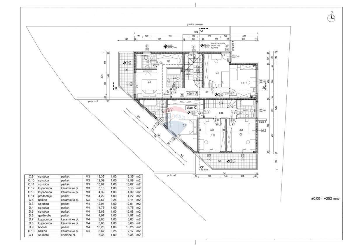 Zagabria, Črnomerec–Mikulići, edificio residenziale con due appartamenti duplex con tre camere e mezzo